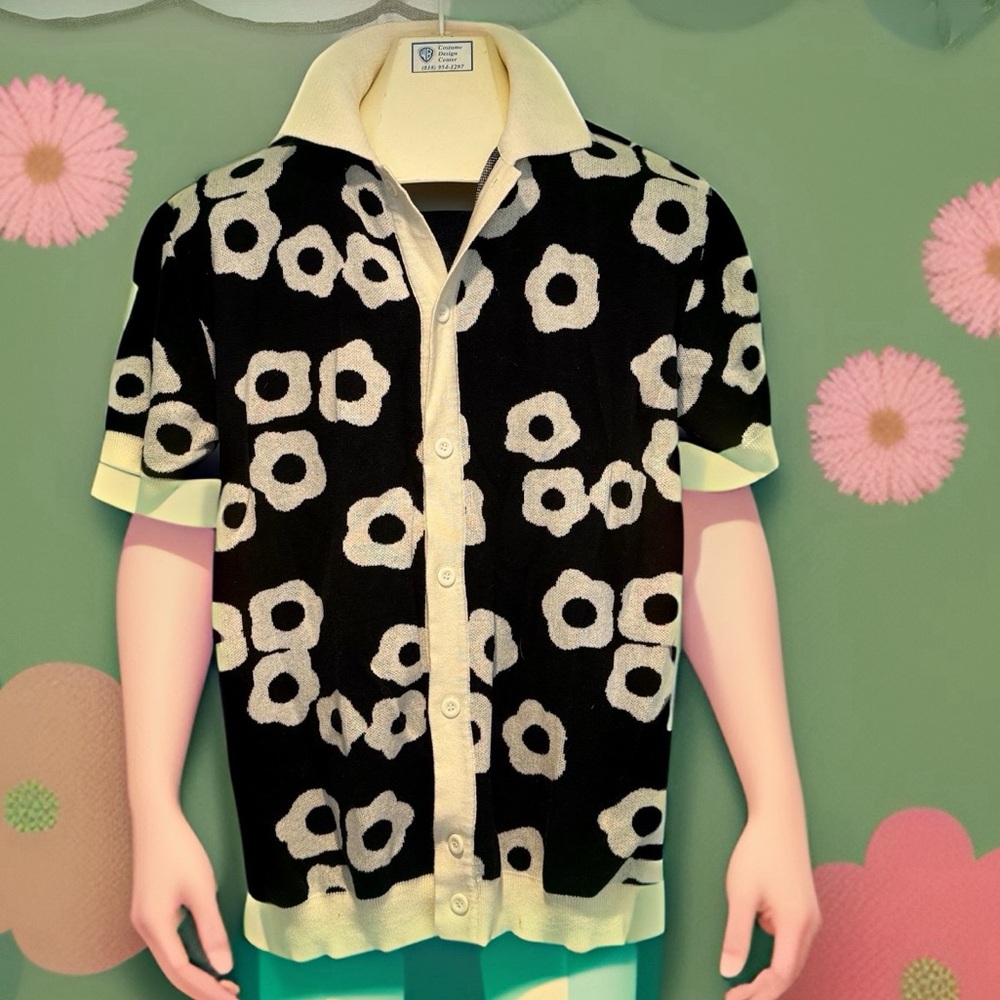 Oxknit floral button up shirt - awesome